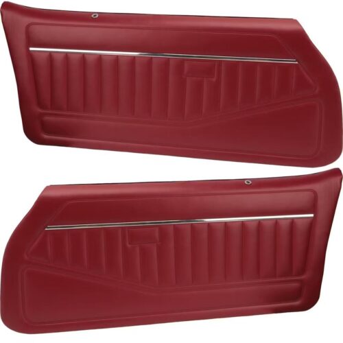 PUI 78FD38-P Front Door Panels, 78-81 Camaro PR, Carmine