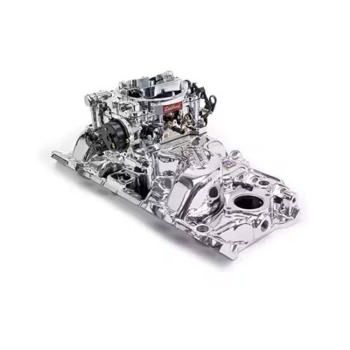 Edelbrock 2061 Single-Quad Intake Manifold/Carburetor Kit, Chevy