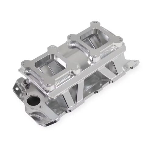 Holley Sniper 825071 Sheet Metal Intake Manifold, SBC, Silver