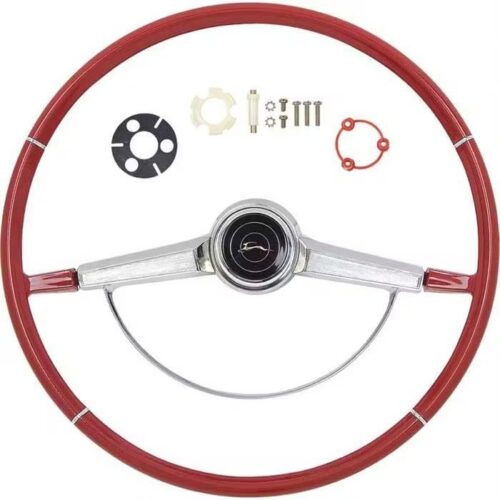 OER *R66002 1966 Impala Steering Wheel Kit, Red