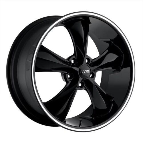 Foose Wheels F10417706140 Legend Wheel, 17×7, Gloss Black Milled