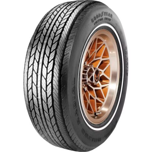 Kelsey Tire P3FD6 Goodyear Custom Tread, White Stripe, GR70/15